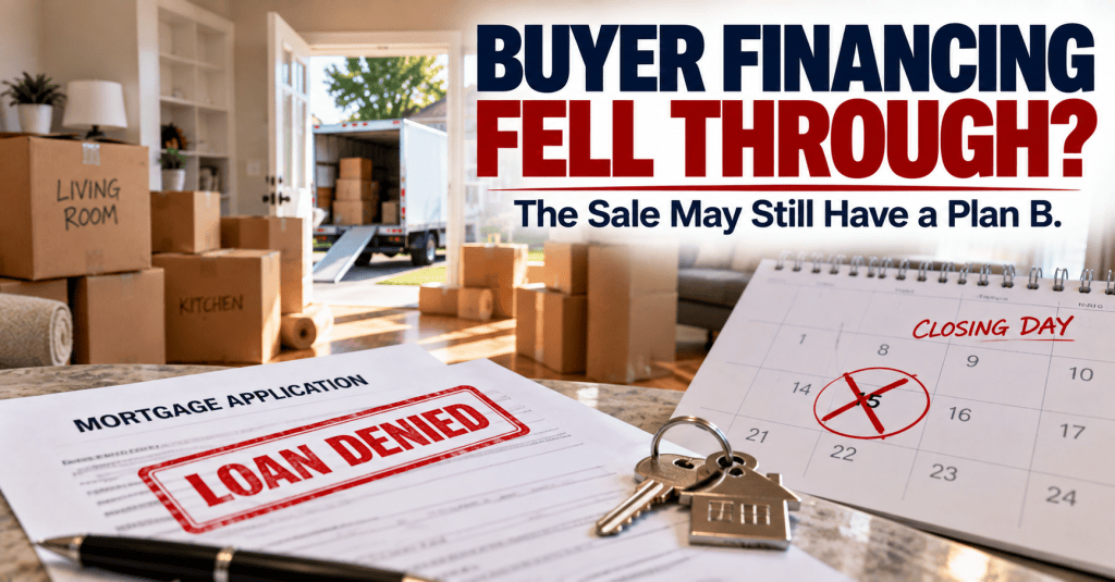 Buyer Financing Fell Through Before Closing? What Sellers Should Do Next